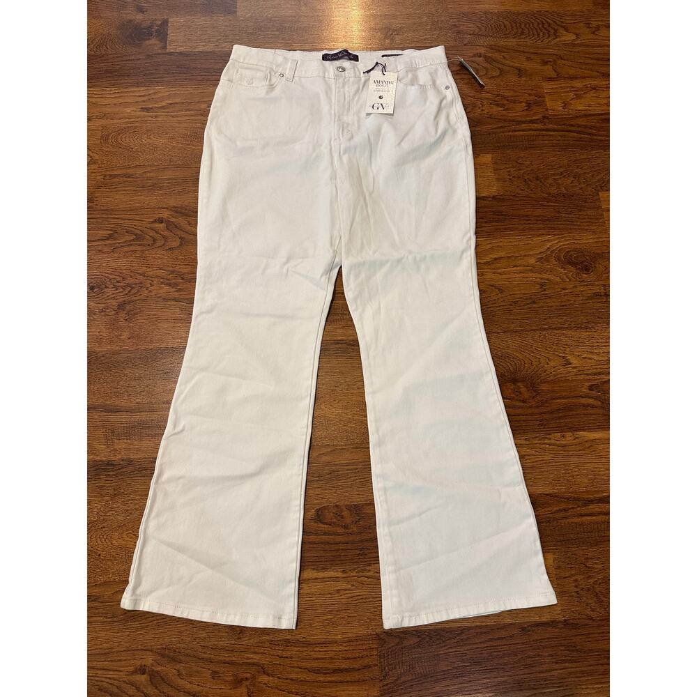 Gloria Vanderbilt Amanda Boot Cut Jeans – White | Women’s Size 16 NWT Summer